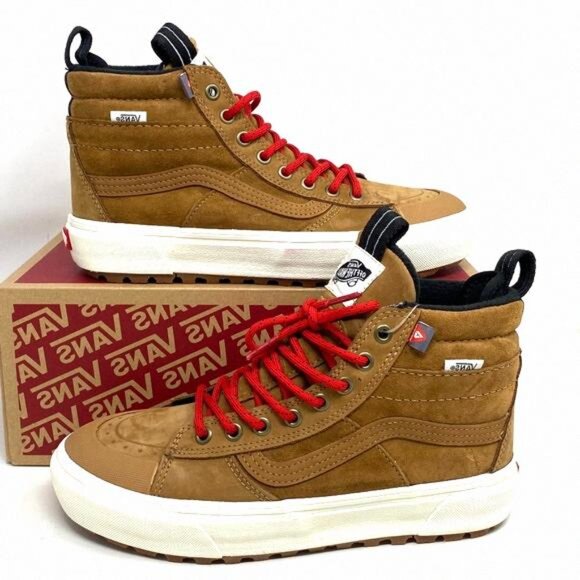 VANS Sk8-Hi MTE-2 High Top Suede Lights Brown VN0007NKGWU Sneakers Size Women's - Picture 3 of 10